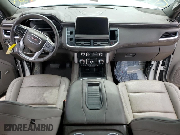 2022 GMC Yukon XL SLT with VIN 1GKS1GKD2NR167076, listed as a Copart auction lot 74606914 with 43,208 mi miles and Non Repairable. Bid and sale history available at carsss.com. Image 8.