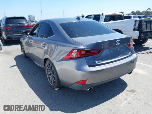 2015 Lexus IS 250 with VIN JTHBF1D21F5055589, listed as a IAAI auction lot 39175466 with 98,955 mi miles and . Bid and sale history available at DreamBid. Image 3.