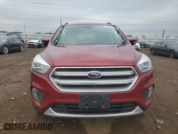 2017 Ford Escape Titanium with VIN 1FMCU9J93HUD96038, listed as a Copart auction lot 52188185 with 65,441 mi miles and Salvage Title. Bid and sale history available at carsss.com. Image 5.