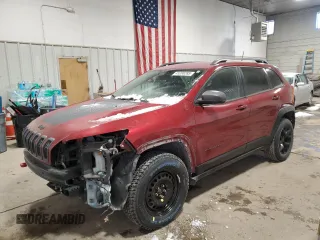 2017 Jeep Cherokee Trailhawk L Plus with VIN 1C4PJMBS5HD224239, listed as a Copart auction lot 45288285 with 106,553 mi miles and Salvage Title. Bid and sale history available at carsss.com. Image 1.