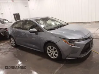 2022 Toyota Corolla LE with VIN JTDEPMAE7NJ205285, listed as a IAAI auction lot 41859952 with 17,322 mi miles. Bid and sale history available at carsss.com. Image 1.