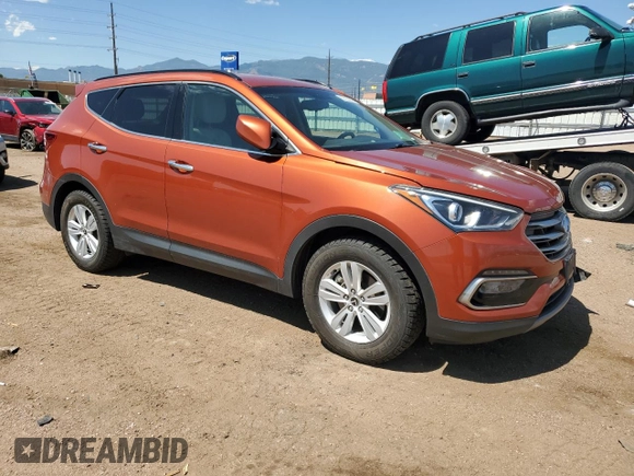 2017 Hyundai Santa Fe 2.4L with VIN 5XYZU3LB7HG386173, listed as a Copart auction lot 62022945 with 140,089 mi miles and Salvage title. Bid and sale history available at DreamBid. Image 4.