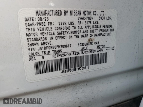 2023 Nissan ARIYA Evolve+ z VIN JN1DF0BB6PM709617, wystawiony jako Copart lot #43795565 z przebiegiem 13 012 mil mil oraz Nie do naprawy • Non repairable. Historia ofert i sprzedaży dostępna na DreamBid. Obrazek 13.