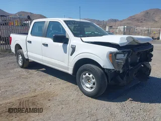 2023 Ford F-150 XL with VIN 1FTEW1EB5PKD32258, listed as a IAAI auction lot 42718821 with 44,110 mi miles and . Bid and sale history available at DreamBid. Image 1.