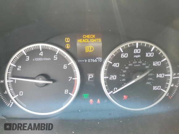 2018 Acura ILX with VIN 19UDE2F30JA002036, listed as a Copart auction lot 46244065 with 76,610 mi miles and Salvage title. Bid and sale history available at DreamBid. Image 9.