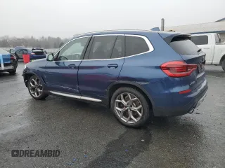 2021 BMW X3 xDrive30i with VIN 5UXTY5C01M9H12745, listed as a Copart auction lot 84824444 with 46,618 mi miles and Salvage Title. Bid and sale history available at DreamBid. Image 2.