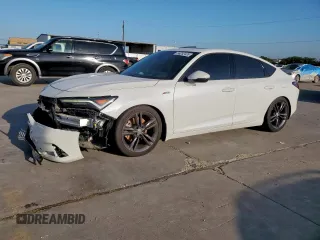 2023 Acura Integra Technology with VIN 19UDE4G76PA007232, listed as a Copart auction lot 56252435 with 34,256 mi miles and Salvage title. Bid and sale history available at DreamBid. Image 1.