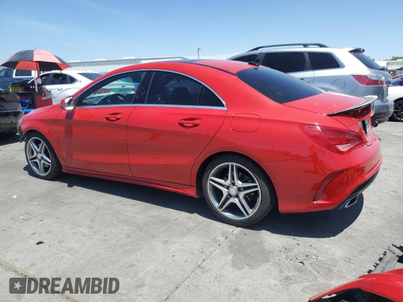 2014 Mercedes-Benz CLA 250 with VIN WDDSJ4EB1EN093666, listed as a Copart auction lot 61816735 with 134,771 mi miles and Salvage title. Bid and sale history available at DreamBid. Image 2.