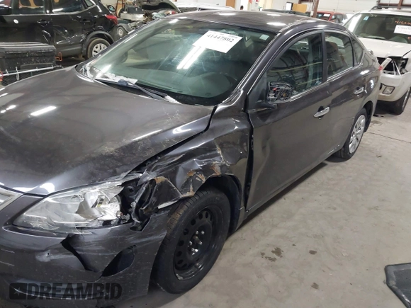 2015 Nissan Sentra S with VIN 3N1AB7AP3FY347486, listed as a IAAI auction lot 41447802 with Not Provided miles. Bid and sale history available at carsss.com. Image 6.