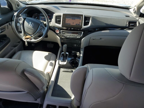 2019 Honda Ridgeline RTL-E with VIN 5FPYK3F76KB004858, listed as a Copart auction lot 46831845 with 35,479 mi miles and Salvage Title. Bid and sale history available at carsss.com. Image 8.