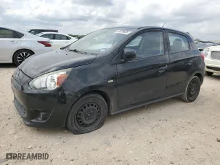 2015 Mitsubishi Mirage DE with VIN ML32A3HJ5FH041919, listed as a Copart auction lot 53329685 with 152,577 mi miles and Salvage Title. Bid and sale history available at carsss.com. Image 1.