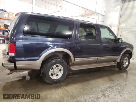 2000 Ford Excursion с VIN 1FMNU43L9YEE34533, выставлен на аукционе Copart как лот 71250094 с пробегом 164 764 миль миль и Чистый • Clean title. История ставок и продаж доступна на DreamBid. Изображение 3.