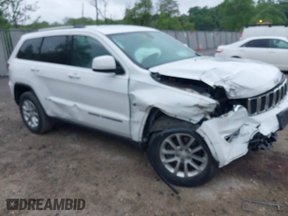 2021 Jeep Grand Cherokee Laredo E with VIN 1C4RJFAG7MC620710, listed as a IAAI auction lot 42255694 with 51,989 mi miles and . Bid and sale history available at DreamBid. Image 1.
