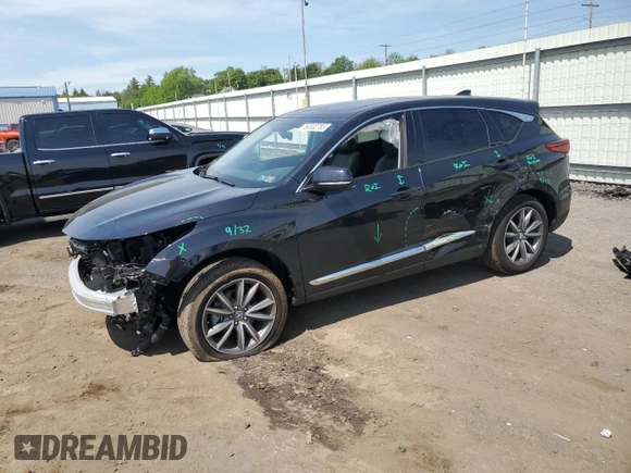 2024 Acura RDX Technology with VIN 5J8TC2H55RL012996, listed as a Copart auction lot 56500785 with 9,023 mi miles and Salvage title. Bid and sale history available at DreamBid. Image 1.