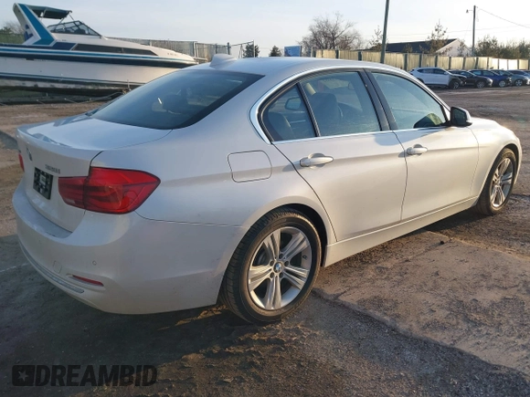 2016 BMW 3 Series 328i xDrive with VIN WBA8E3G52GNT79021, listed as a IAAI auction lot 41768482 with 90,243 mi miles. Bid and sale history available at carsss.com. Image 4.