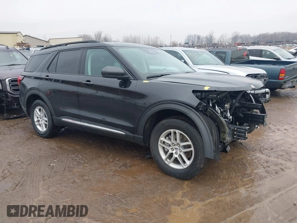 2025 Ford Explorer Active z VIN 1FMUK8DH4SGA45541, wystawiony jako IAAI lot #41492974 z przebiegiem 594 mil mil oraz . Historia ofert i sprzedaży dostępna na DreamBid. Obrazek 1.
