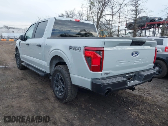 2024 Ford F-150 STX with VIN 1FTEW2LP1RFC11484, listed as a IAAI auction lot 41661056 with 2,128 mi miles and . Bid and sale history available at carsss.com. Image 3.