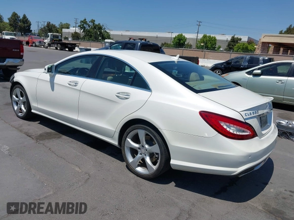 2014 Mercedes-Benz CLS 550 with VIN WDDLJ7DB6EA102554, listed as a IAAI auction lot 42451281 with 67,592 mi miles and . Bid and sale history available at DreamBid. Image 3.