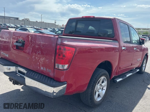 2006 Nissan Titan LE with VIN 1N6BA07A06N530725, listed as a Copart auction lot 53902565 with 137,133 mi miles and Clean Title. Bid and sale history available at DreamBid. Image 4.