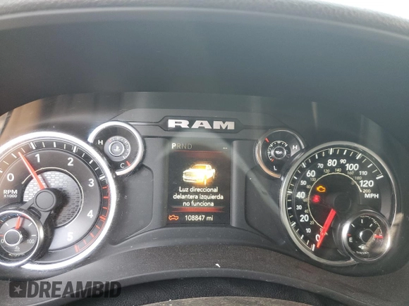 2021 Ram 3500 Tradesman with VIN 3C63RRGL3MG589464, listed as a Copart auction lot 71824574 with 108,847 mi miles and Salvage Title. Bid and sale history available at carsss.com. Image 9.