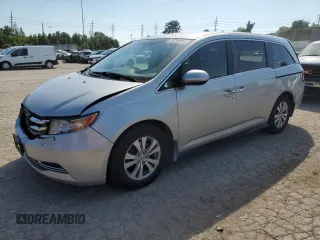 2014 Honda Odyssey EX with VIN 5FNRL5H45EB103734, listed as a Copart auction lot 58759014 with 150,963 mi miles and Salvage Title. Bid and sale history available at carsss.com. Image 1.