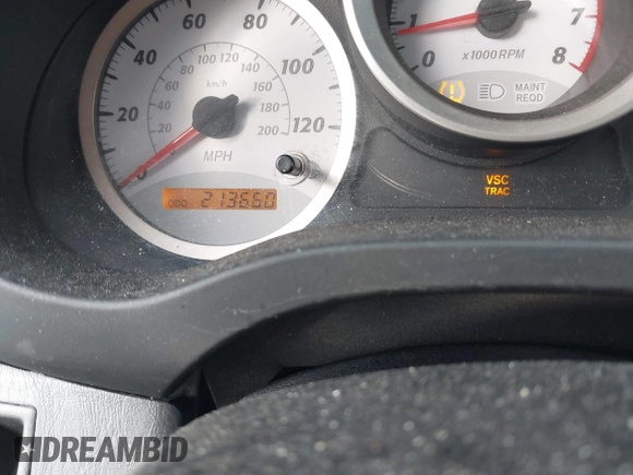 2005 Toyota RAV4 with VIN JTEHD20V350044477, listed as a IAAI auction lot 41512810 with 213,660 mi miles. Bid and sale history available at carsss.com. Image 7.
