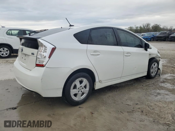 2011 Toyota Prius I with VIN JTDKN3DU6B0294970, listed as a Copart auction lot 51277255 with 399,412 mi miles and Salvage Title. Bid and sale history available at DreamBid. Image 3.