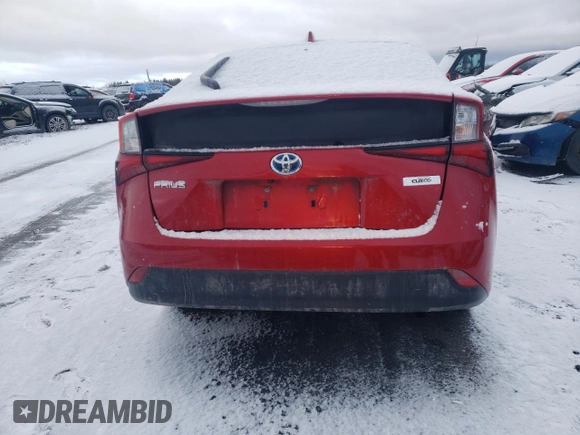2022 Toyota Prius LE with VIN JTDL9MFU7N3037864, listed as a Copart auction lot 48188275 with 37,511 mi miles and Salvage title. Bid and sale history available at DreamBid. Image 6.