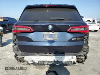 2020 BMW X5 M50i with VIN 5UXJU4C07LLE45691, listed as a Copart auction lot 42826395 with 41,108 mi miles and Salvage Title. Bid and sale history available at DreamBid. Image 6.