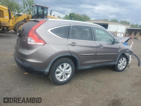 2013 Honda CR-V EX-L z VIN 5J6RM4H72DL033763, wystawiony jako Copart lot #56979455 z przebiegiem Nie podano mil oraz Szkody całkowita. Historia ofert i sprzedaży dostępna na DreamBid. Obrazek 3.