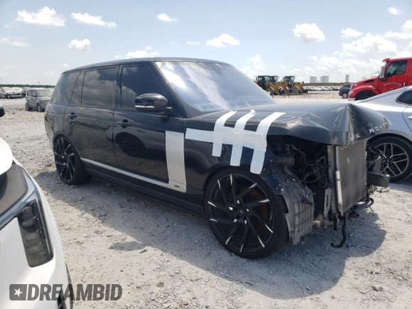 2018 Land Rover Range Rover with VIN SALGS5RE5JA514662, listed as a Copart auction lot 57466495 with 48,250 mi miles and Salvage title. Bid and sale history available at DreamBid. Image 4.