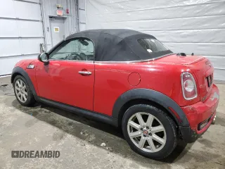 2012 MINI Roadster S with VIN WMWSY3C58CT144227, listed as a Copart auction lot 47918135 with 133,430 mi miles and Salvage Title. Bid and sale history available at DreamBid. Image 2.