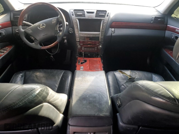 2009 Lexus LS 460 with VIN JTHBL46F195089613, listed as a Copart auction lot 47802535 with 209,104 mi miles and Salvage title. Bid and sale history available at DreamBid. Image 8.