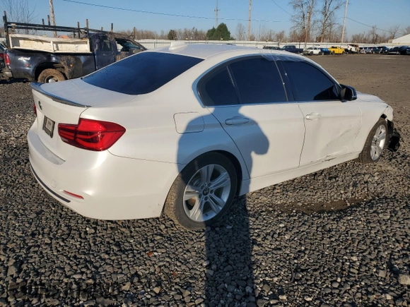 2017 BMW 3 Series 330i with VIN WBA8B9C57HK675589, listed as a Copart auction lot 43075315 with 89,016 mi miles and Salvage Title. Bid and sale history available at carsss.com. Image 3.