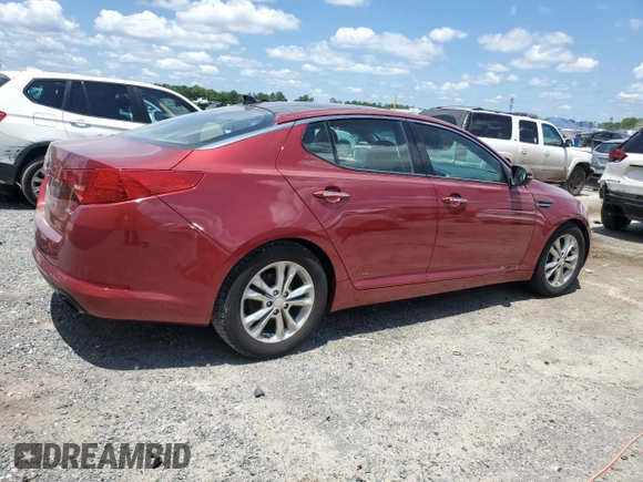 2013 Kia Optima EX z VIN 5XXGN4A75DG183192, wystawiony jako Copart lot #57114525 z przebiegiem 201 167 mil mil oraz Czysty tytuł • Clean title. Historia ofert i sprzedaży dostępna na DreamBid. Obrazek 3.