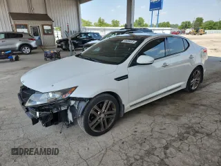 2013 Kia Optima SX with VIN 5XXGR4A67DG205852, listed as a Copart auction lot 59938975 with 190,329 mi miles and Salvage title. Bid and sale history available at DreamBid. Image 1.