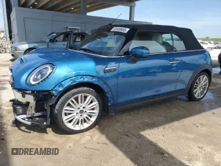 2024 MINI Convertible Cooper S z VIN WMW43DL04R3S24716, wystawiony jako Copart lot #63449955 z przebiegiem 11 863 mil mil oraz Nie do naprawy • Non repairable. Historia ofert i sprzedaży dostępna na DreamBid. Obrazek 1.