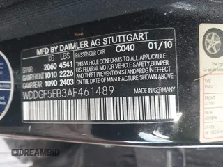 2010 Mercedes-Benz C 300 Sport with VIN WDDGF5EB3AF461489, listed as a IAAI auction lot 42470041 with 128,881 mi miles and . Bid and sale history available at DreamBid. Image 9.