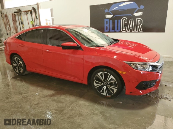 2017 Honda Civic EX-T with VIN 2HGFC1E34HH651070, listed as a Copart auction lot 81829134 with 44,690 mi miles and Clean Title. Bid and sale history available at DreamBid. Image 4.