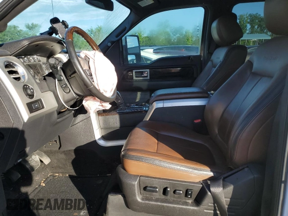2013 Ford F-150 XL with VIN 1FTFW1ET5DFB52845, listed as a Copart auction lot 57955665 with 190,251 mi miles and Salvage title. Bid and sale history available at DreamBid. Image 7.