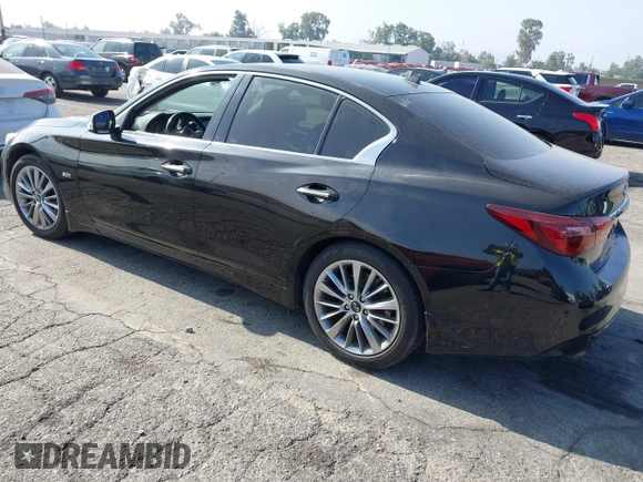 2018 Infiniti Q50 Luxe with VIN JN1EV7AP9JM358741, listed as a IAAI auction lot 42644098 with 101,553 mi miles and . Bid and sale history available at DreamBid. Image 3.