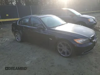 2006 BMW 3 Series 330i with VIN WBAVB33546AZ85539, listed as a Copart auction lot 43330385 with 201,132 mi miles and Salvage Title. Bid and sale history available at DreamBid. Image 4.