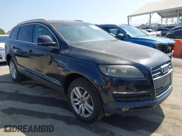 2009 Audi Q7 with VIN WA1AY74LX9D013784, listed as a IAAI auction lot 42551669 with 196,806 mi miles and . Bid and sale history available at DreamBid. Image 1.