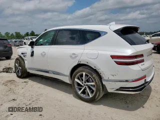 2025 Genesis GV80 Advanced with VIN KMUHBESB5SU261884, listed as a Copart auction lot 57504825 with 3,893 mi miles and Salvage title. Bid and sale history available at DreamBid. Image 2.