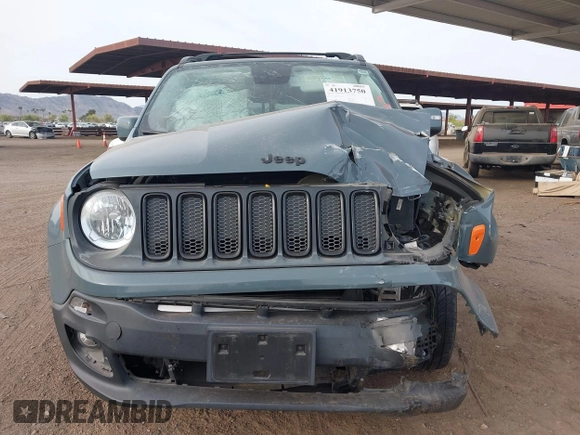 2017 Jeep Renegade Latitude with VIN ZACCJABBXHPG00433, listed as a IAAI auction lot 41913750 with 68,883 mi miles and . Bid and sale history available at DreamBid. Image 12.