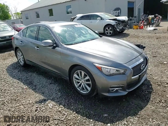 2014 Infiniti Q50 Sport with VIN JN1BV7ARXEM701051, listed as a Copart auction lot 55157825 with 192,418 mi miles and Salvage title. Bid and sale history available at DreamBid. Image 13.