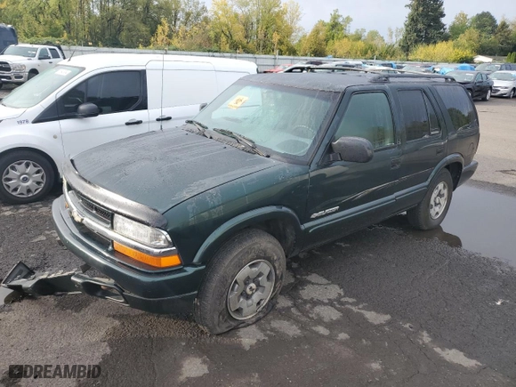 2003 Chevrolet Blazer LS with VIN 1GNDT13X43K162107, listed as a Copart auction lot 74463044 with 203,004 mi miles and Salvage Title. Bid and sale history available at carsss.com. Image 1.