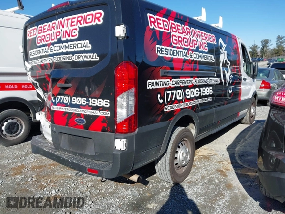 2022 Ford Transit Cargo with VIN 1FTBR2Y84NKA64395, listed as a IAAI auction lot 41359067 with 59,393 mi miles and . Bid and sale history available at DreamBid. Image 4.