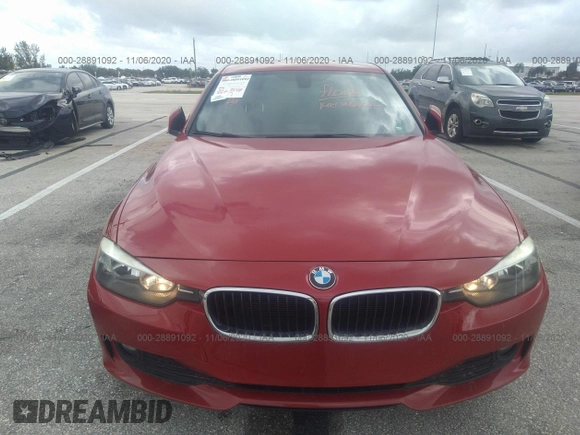 2015 BMW 3 Series 320i with VIN WBA3B1C55F5A05744, listed as a IAAI auction lot 41710150 with 72,317 mi miles. Bid and sale history available at carsss.com. Image 6.