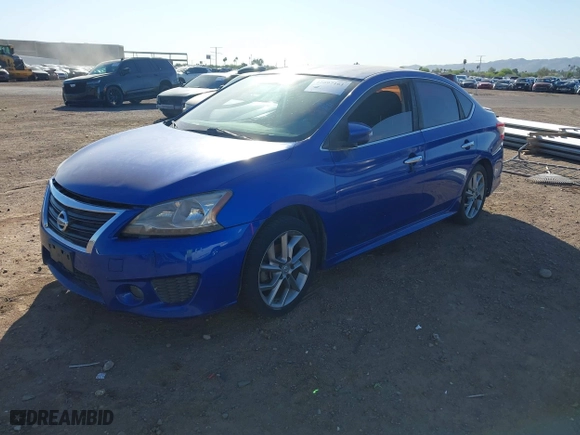 2015 Nissan Sentra S with VIN 3N1AB7AP2FY291377, listed as a IAAI auction lot 42097161 with 186,044 mi miles. Bid and sale history available at carsss.com. Image 2.